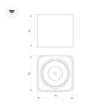 Светильник накладной 10W 4000K 230В IP54 Arlight — изображение 4