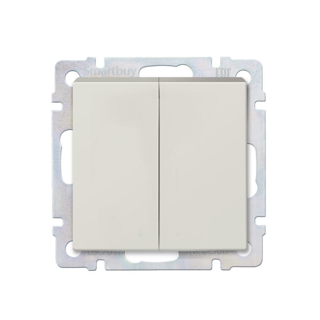 07d8de9f2f7019b7d533c99e2d070b5a.jpeg Выключатель проходной Smartbuy 2-клавишный 10А — изображение 1