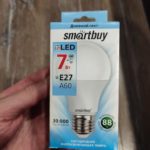 Светодиодная лампа 7 Вт Smartbuy Холодный свет