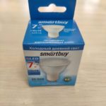 Светодиодная лампа GU10 MR 16 SmartBuy 7 W