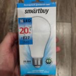 Светодиодная лампа 20W Smartbuy холодный свет 6000