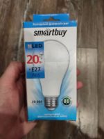 Светодиодная лампа 20W Smartbuy холодный свет 6000