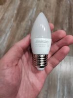 Светодиодная лампа 7W свеча холодный свет E27 — изображение 4