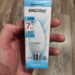 Светодиодная лампа 7W свечка нейтральный свет E27