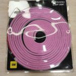 Гибкий неон 12V розовый цвет 5м