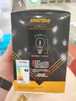 Светодиодная лампа SmartBuy 7Вт, 3000К, Е27, G95 — изображение 5