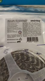 Светодиодная лента Smartbuy 9.6Вт, 12В, 4000K