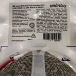 Светодиодная лента Smartbuy 9.6Вт, 12В, 3000K