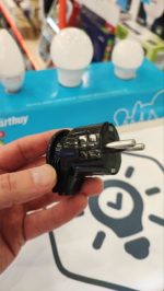 Угловая вилка Smartbuy с заземлением, черная, 16А
