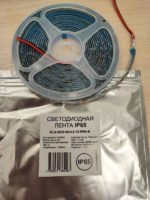 Светодиодная лента General 12В, 4.8Вт, IP65, синяя