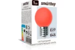 Светодиодная (LED) лампа Smartbuy RED G45 1W E27