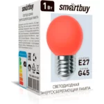 Светодиодная (LED) лампа Smartbuy RED G45 1W E27