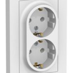 Розетка двухместная Systeme Electric ATLASDESIGN лотос