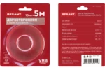 Двухсторонняя клейкая лента REXANT прозрачная, на VHB акриловой основе, 10 мм х 5 м — изображение 3