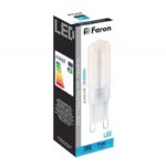 Светодиодная лампа feron 7Вт G9 6400К, LB-431 — изображение 2