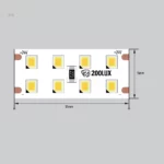Светодиодная лента 21W 6000К 24V 240LED 2-х рядная