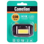 Налобный фонарь Camelion 1Вт COB 3 режима