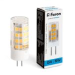 Светодиодная лампа Feron 5Вт G4 6400К