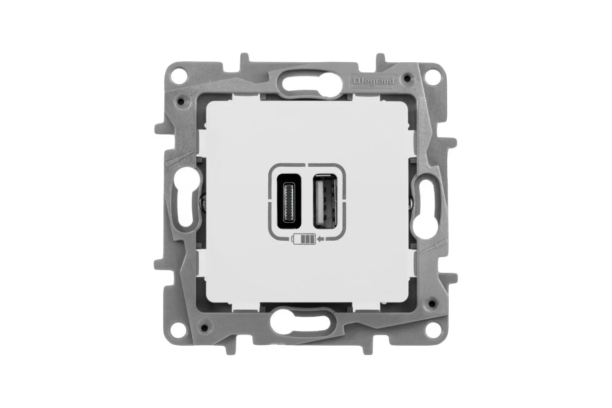 51191576.webp Зарядное устройство Legrand Etika с двумя USB — изображение 1