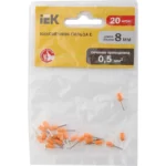 Наконечник-гильза IEK, нги2 0,5-8 оранжевый 20шт