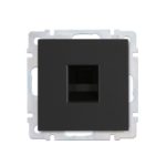 Розетка компьютерная RJ-45 черная "Нептун"