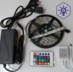 Светодиодная RGB лента с пультом управления 5 m 14 W/m 12V
