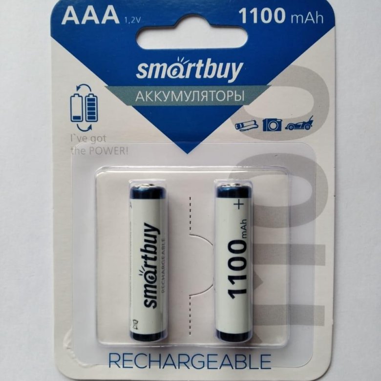 606f0fdee22b63340f34876f-1.jpg Аккумулятор NiMh Smartbuy AAA/2BL 1100 mAh — изображение 1