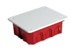 Монтажная коробка STEKKER EBX30-02-1-20-120 для полых стен, с пластиковыми зажимами, с крышкой, 120*92*45мм