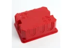 Монтажная коробка STEKKER EBX30-01-1-20-120 для сплошных стен, с крышкой, 120*92*45мм, IP20, красный — изображение 4