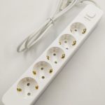Сетевой фильтр Perfeo 2500W, 5м, 5 розеток, белый