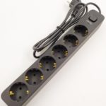 Сетевой фильтр Perfeo 2500W 1.5м 6 розеток черный