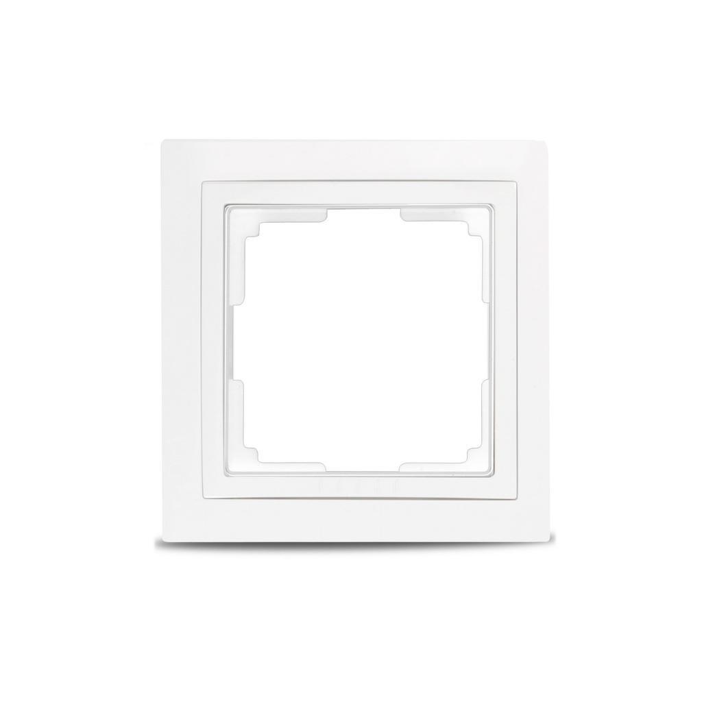 bd60c4e562ebe9ab88f24229f31627b8.jpeg Рамка 1-местная белая "Нептун", Smartbuy — изображение 1