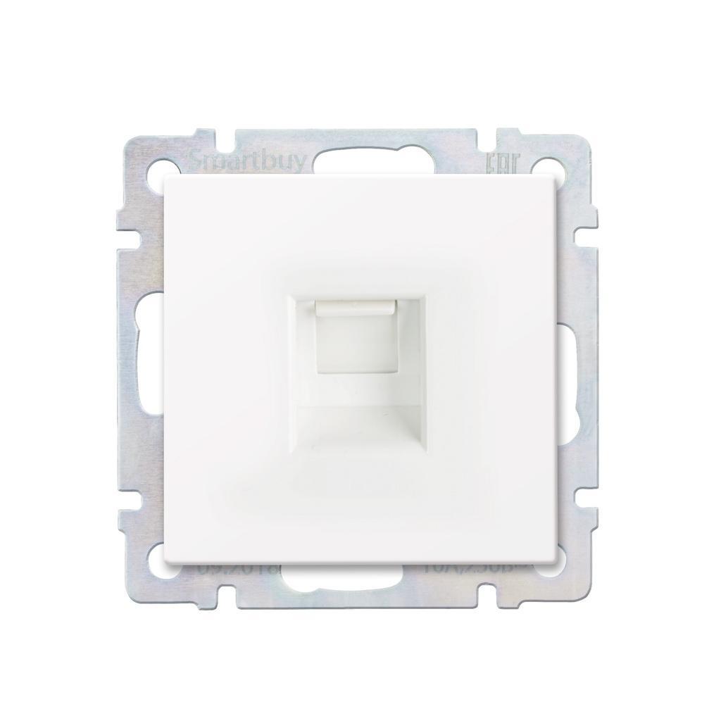 de4a9887def4c418d1b7813f5c99a569.jpeg Розетка компьютерная RJ-45, белая, "Нептун" — изображение 1