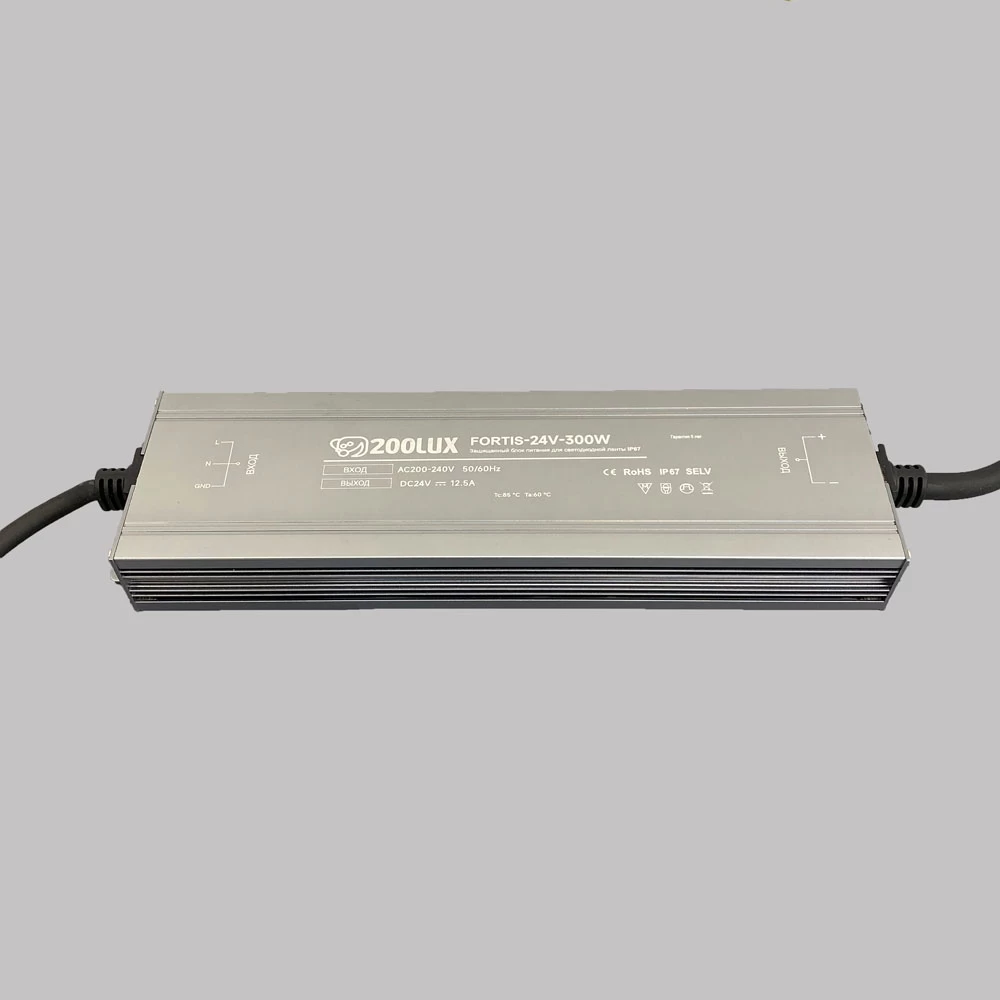 fortis300w-sboku-dlya-sajta-1000x1000-1.webp Блок питания FORTIS IP67 300W 24V — изображение 1