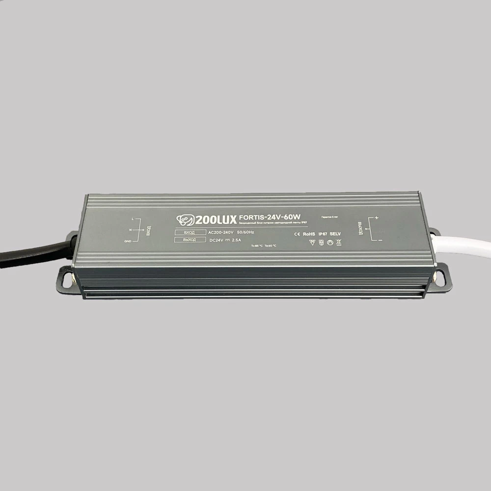 fortis60w-sboku-dlya-sajta-1000x1000-1.webp Блок питания 200LUX fortis IP67 60W 24V — изображение 1