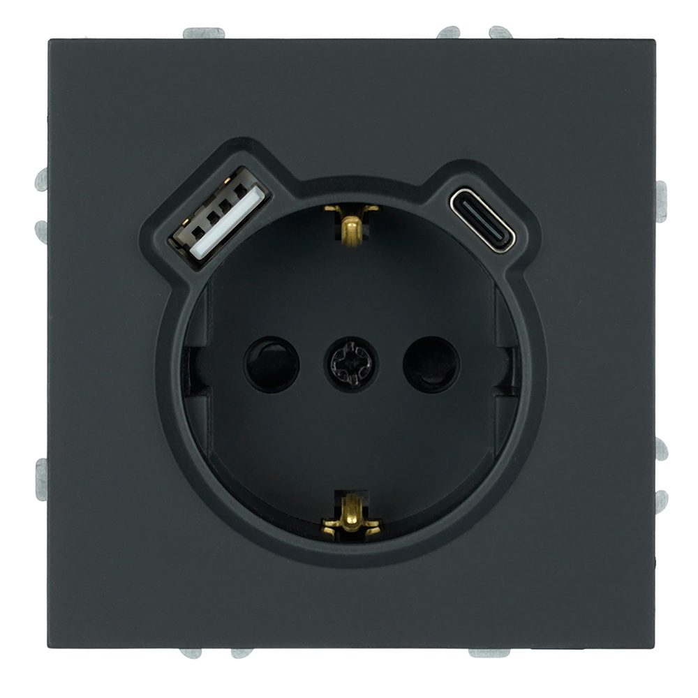i7h0w2b2oyglxe9676w4ai9tbcj10hpl.jpg Розетка Stekker Эмили с USB-A и Type-C 20Вт — изображение 1