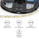 Светодиодная лента OGM 9.6W, 12V, 120LED, 4000К — изображение 3