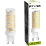 Мощная лампа G9 9Вт 4000К Feron (750 Лм)