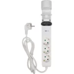 Удлинитель на струбцине jazzway 3 розетки + USB
