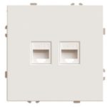 Розетка компьютерная 2-местная RJ-45 Эмили
