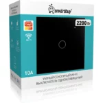 Умный сенсорный выключатель Smartbuy Wi-Fi черный