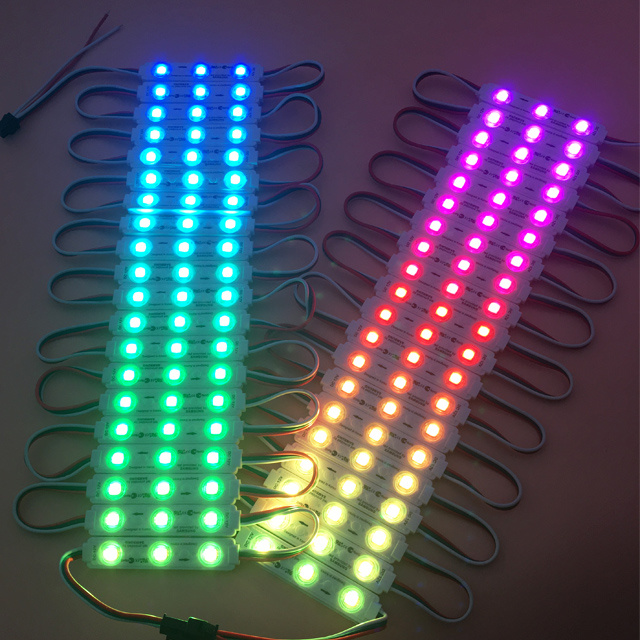 IP67-DC12V-SMD-5050-Ucs1903-High-Power-RGB-Samsung-LED-Module SPI RGB Модуль 3LED SMD5050 WS2811 12В IP67 — изображение 1